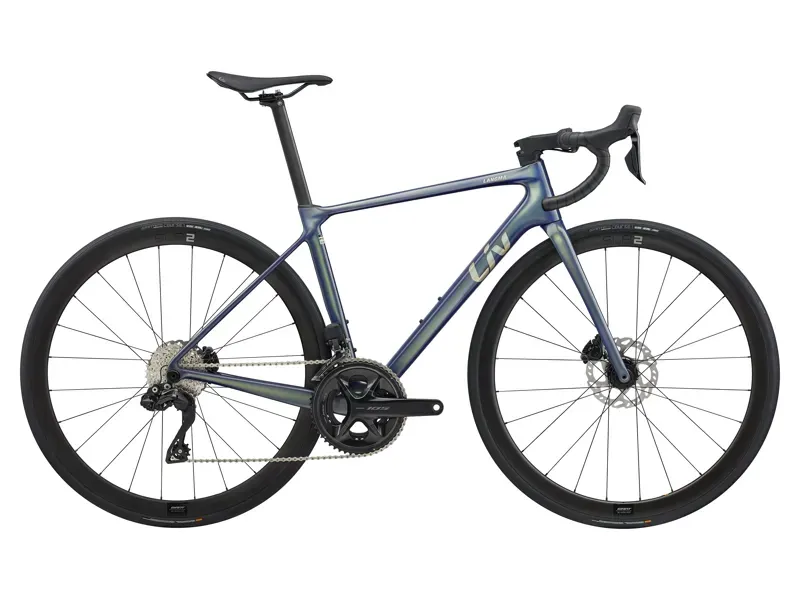 Liv Langma Advanced 0 Road Race Bike In Interstellar/Chrome